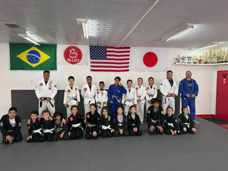 Kids class at the Sakamoto Dojo